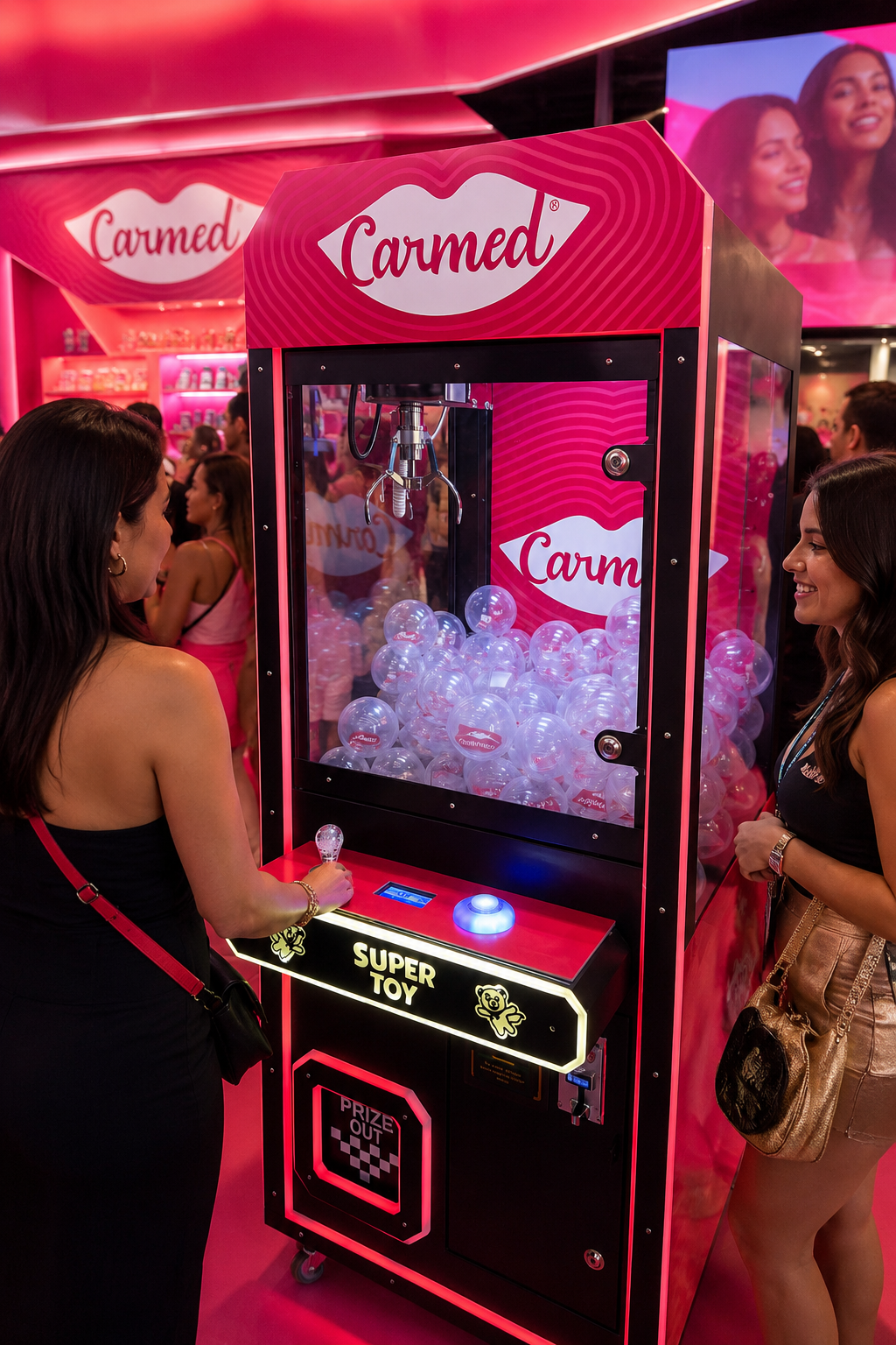Ativação de marca Carmed com a Super Toy em evento